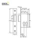 25MM and 40MM Latch Cylinder Gate Lock